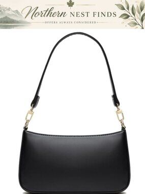 Vegan Leather Shoulder Bag Retro Clutch Crossbody Tote Handbag